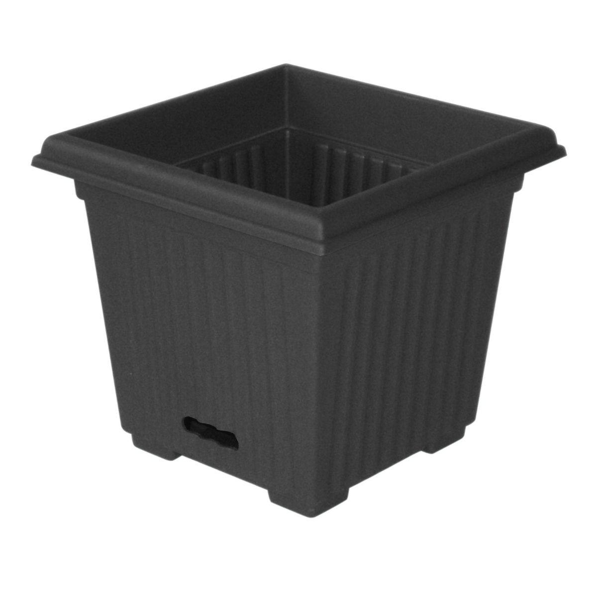 WaterSaver Square Fluted 280mmCharcoal – Homeleisure